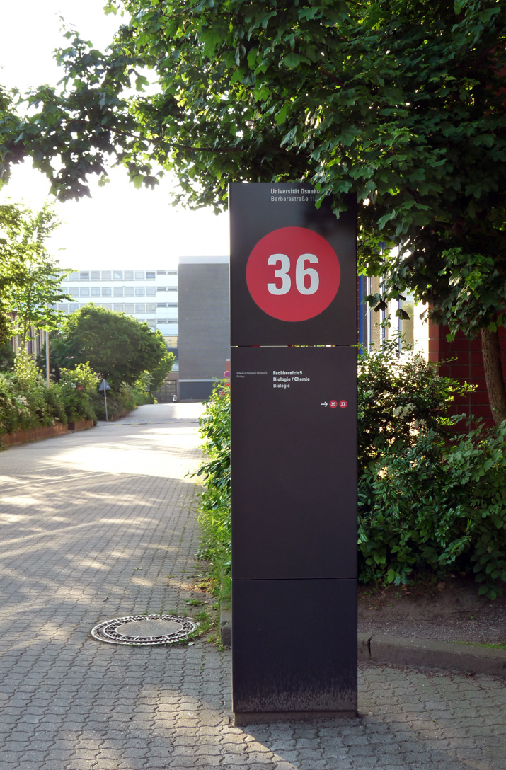 Zugang zu Gebäude 36 Biologie Zugang zu Gebäude 36 Biologie