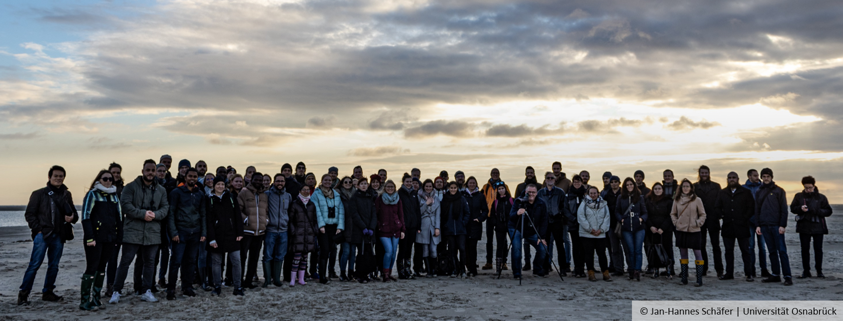 Group photo from the IRTG retreat on Borkum, © Jan-Hannes Schäfer | Osnabrück University