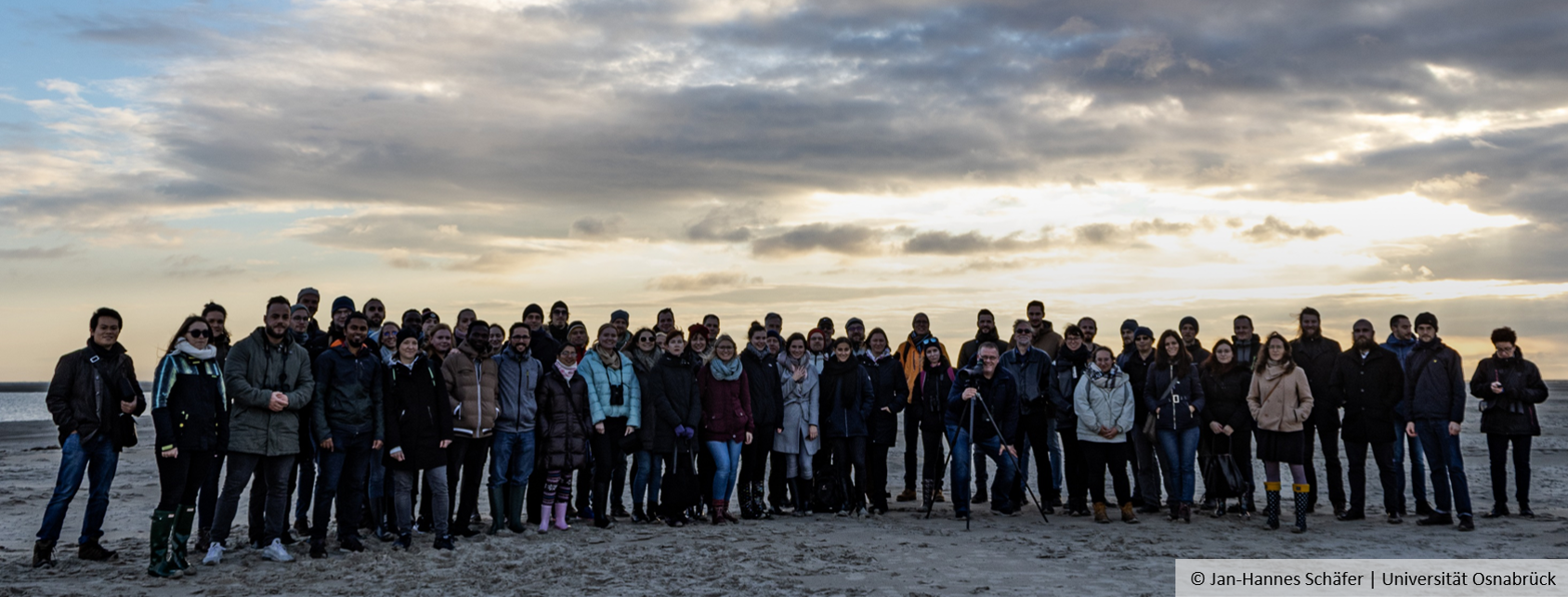 Gruppenfoto der IRTG-Klausurtagung auf Borkum, © Jan-Hannes Schäfer | Universität Osnabrück