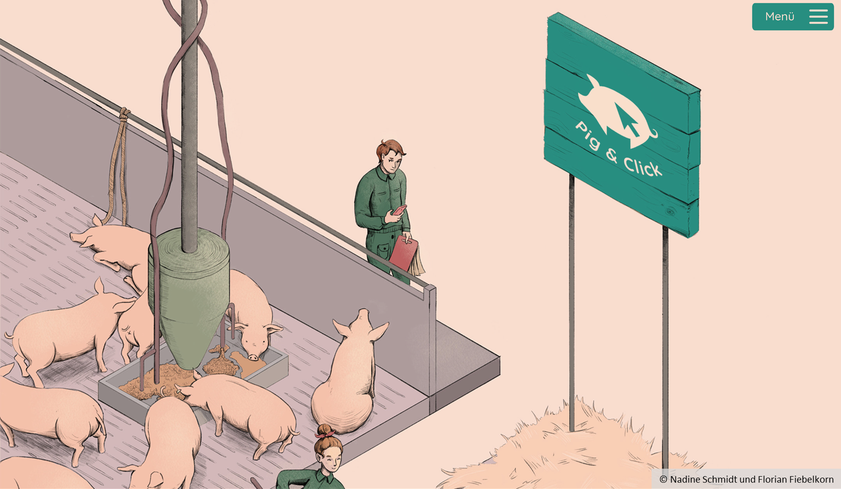 Symbolbild Pig & Click, © Nadine Schmidt und Florian Fiebelkorn