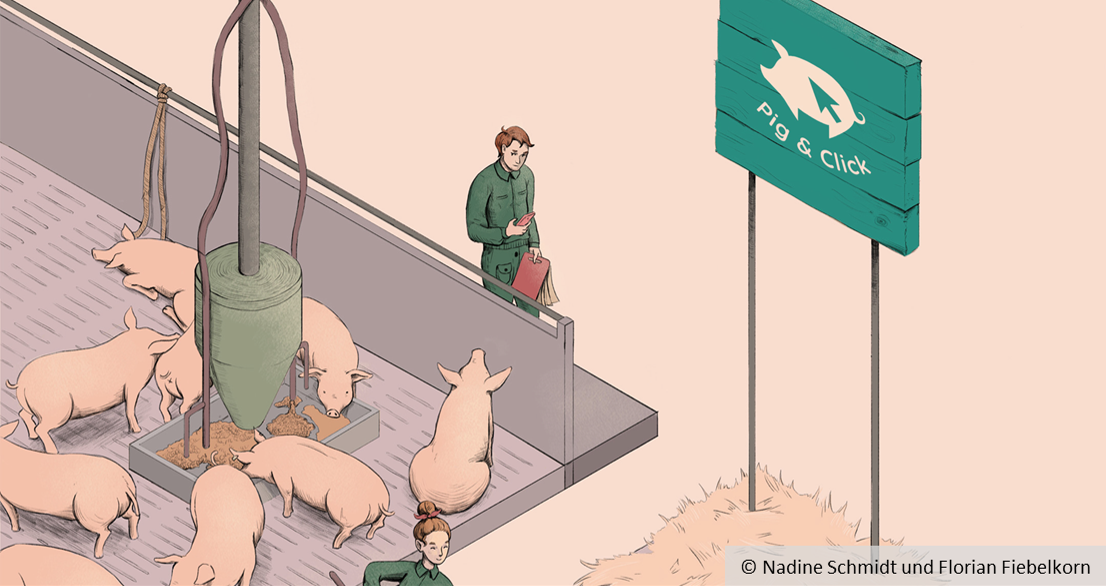 Symbolbild Pig & Click, © Nadine Schmidt und Florian Fiebelkorn
