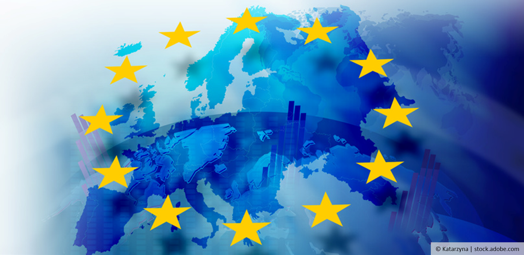 Europa-Karte und 12 Sterne, © Katarzyna | stock.adobe.com
Europa-Karte und 12 Sterne, © Katarzyna | stock.adobe.com